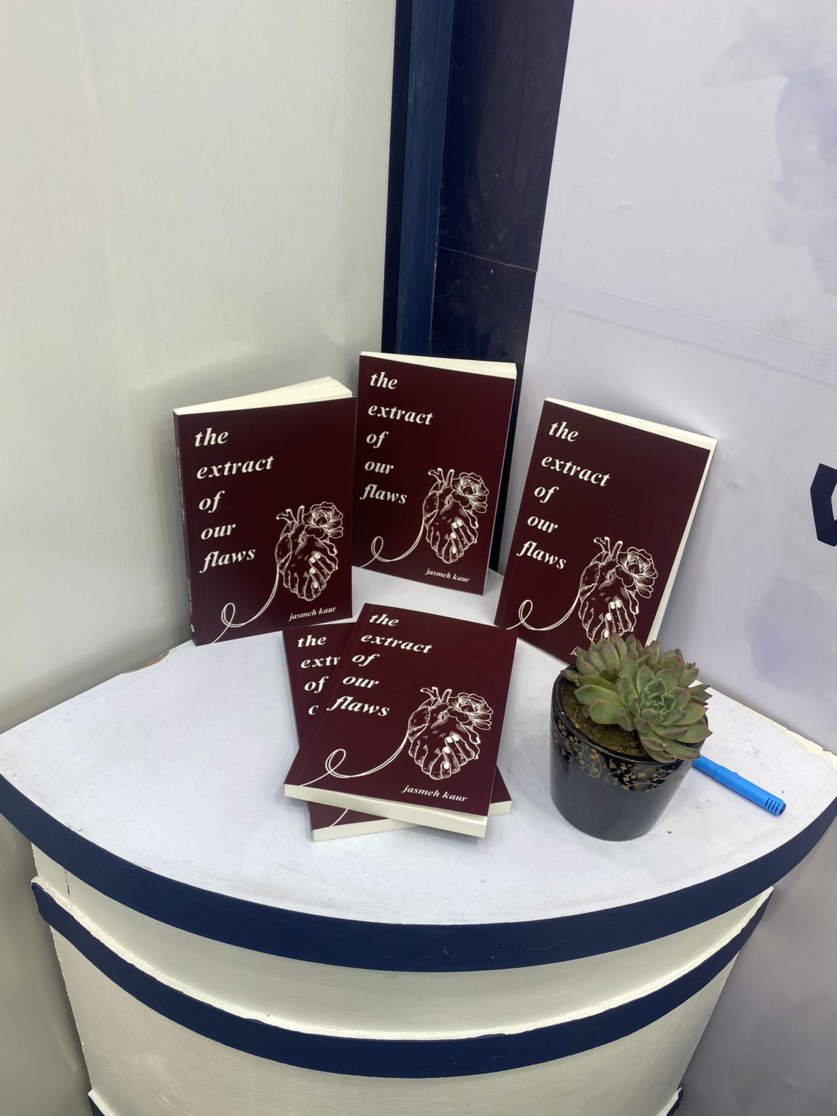 Books presented on the table